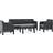 vidaXL 3067235 Loungeset, 1 Bord inkl. 2 Stolar & 1 Soffor