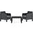 vidaXL 3067233 Loungeset, 1 Bord inkl. 2 Stolar