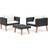 vidaXL 310218 Loungeset, 1 Bord inkl. 2 Soffor