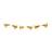 PartyDeco Garlands Doves Gold