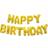 Unique Party Foil Ballons Happy Birthday Gold 14-pack