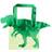 Ginger Ray Party Bags Dinosaur Green 5-pack