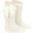 Condor Cotton Openwork Knee High Socks with Bow - Beige (25192_000_303)