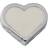 Design Letters Enamel Heart Charm Pendant - Silver