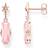 Thomas Sabo Pin Earrings - Rose Gold/White/Quartz