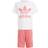 adidas Kid's Adicolor Shorts &Tee Set - White/Hazy Rose (GP0195)