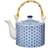 Sass & Belle Japandi Sashiko Pattern Teapot