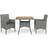 vidaXL 3058313 Matgrupp, 1 Bord inkl. 2 Stolar