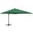 vidaXL Free-Hanging Parasol with Rod and LED 300cm