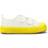 Novesta Kid's Star Master Velcro Sneakers - Off White/Yellow