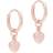 Ted Baker Harrye Tiny Heart Huggie Earrings - Rose Gold