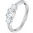 Swarovski Attract Trilogy Ring - Silver/Transparent