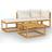vidaXL 3057659 Loungesæt, 1 borde inkl. 2 sofaer