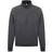 Fruit of the Loom Lightweight Zip Neck Sweatshirt - Dark Heather