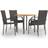 vidaXL 3072484 Patio Dining Set, 1 Table incl. 4 Chairs