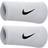 Nike Swoosh Doublewide Wristband 2-pack - White/Black