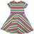 Frugi Spring Skater Dress - Soft White Multi Stripe