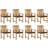 vidaXL 3078166 8-pack Havestol