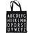 Design Letters Favourite Tote Bag ABC - Black