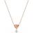 Swarovski Lifelong Heart Pendant Necklaces - Rose Gold/Transparent