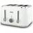 Breville Obliq 4-Slice Toaster White/Silver