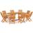 vidaXL 3059562 Patio Dining Set, 1 Table incl. 8 Chairs