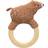 Sebra Crochet Rattle Woody the Bear on Ring