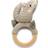 Sebra Crochet Rattle Moon the Wolf on Ring