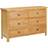 vidaXL Solid Oak Wood Chest of Drawer 105x73cm