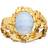 Maanesten Gudinde Ring - Guld/Agat