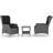 vidaXL 3060149 Loungeset, 1 Bord inkl. 2 Stolar