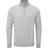 Oscar Jacobson Waldorf Pin Cotton Zip Neck Sweater - Light Grey