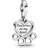 Pandora Hearts & Paw Print Charm - Silver