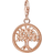 Thomas Sabo Tree Of Life Charm - Rose Gold/Transparent