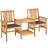 vidaXL 3061298 Caféset, 1 Bord inkl. 2 Stolar