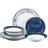 Waterside Midnight Garden Dinner Set 12pcs