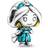 Pandora Disney Aladdin Jasmine Charm - Silver/Blue/Yellow