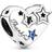 Pandora Thankful Heart & Stars Charm - Silver/Black/Blue