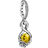 Pandora Disney Belle Infinity & Rose Flower Pendant - Silver/Yellow/Transparent