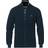 Gant Cotton Pique Full Zip Sweater - Evening Blue