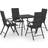 vidaXL 3060065 Patio Dining Set, 1 Table incl. 4 Chairs