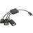 Gembird USB Micro B-2xUSB A/USB Micro B M-F 0.1m