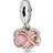 Pandora Sparkling Infinity Heart Dangle Charm - Silver/Rose Gold/Pink/Transparent