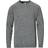 Sunspel Lambswool Crew Neck Jumper - Mid Grey Melange