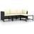 vidaXL 313516 Loungeset, Bord inkl. 2 Stolar & 3 Soffor
