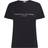 Tommy Hilfiger Maniche Corte Donna Heritage Scollo Rotondo T-Shirt - Black