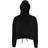 Tridri Women's Cropped Oversize Hoodie - Black