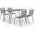 vidaXL 3074475 Matgrupp, 1 Bord inkl. 4 Stolar