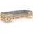 vidaXL 3077304 Loungeset, Bord inkl. 7 Soffor