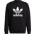 adidas Sudadera de Cuello Redondo con Logo Grande Tefoil en la Parte Delantera - Negro